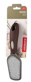 Тертка Ardesto Gemini AR2156PG, довжина 21.5 см., нержавіюча сталь, ручка пластикова, сіро-коричнева