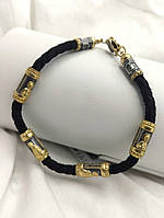 Срібний браслет із позолотою