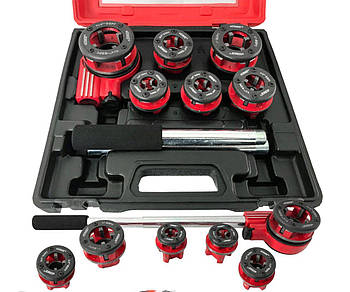 Набір плашок для нарізки трубної різьби 6 од. Verke V07516