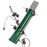 Конвеєр стрічковий UKRMARK 90 для онлайн та ручних краплеструменевих принтерів, з направляючими, довжина 900мм, ширина 80мм, накоп