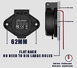 USB панель зарядка IP67 від 10-90V QC3.0 PD Type-C юсб розетка зарядка від акумулятора батареї, фото 4