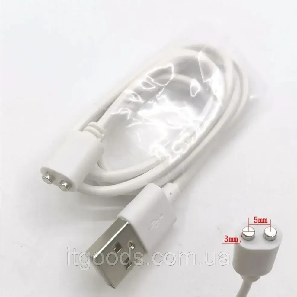 Зарядний пристрій / магнітний кабель для заряджання дорослих іграшок, вібратора, фалоімітатора, сатисфайєра, 5 мм