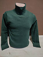 Дитяча водолазка утеплена на хлопчика підлітка 13-17 років чорний смарагд білий беж