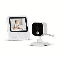 Відеоняня Gisay Monitor з камерою та аудіо, екран 7.11 см, нічне бачення, виявлення плачу, моніторинг температури, VOX