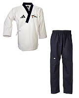 Добок для тхеквондо ADIDAS POOMSAE для чоловіків | біло-темно синій | adiTPAM02