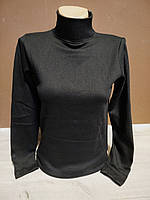 Дитячий гольф утеплений водолазка з начосом для дівчинки підлітка на 10-18 років чорний білий та інші