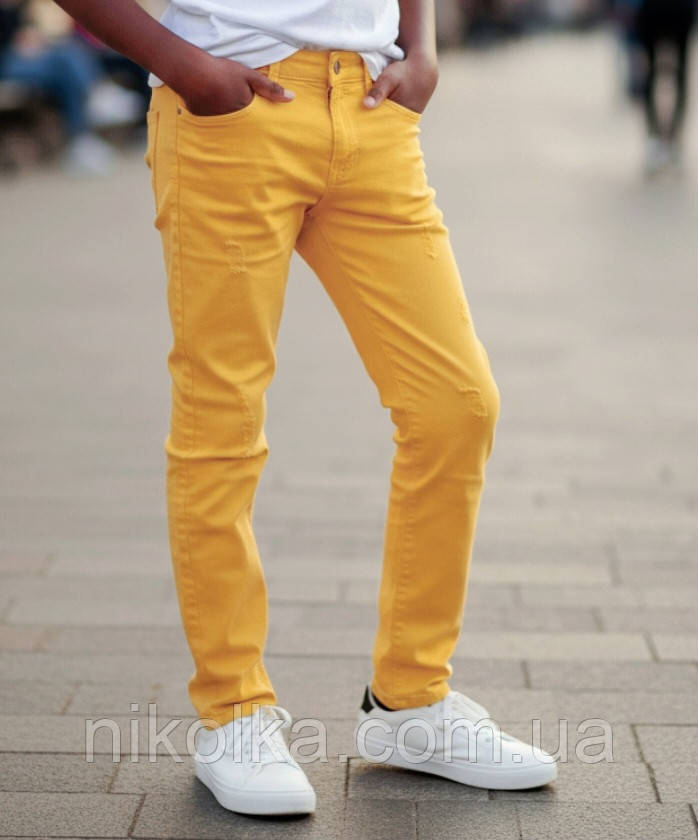 Штани котонові для хлопчиків гуртом, Grace, 134-164 рр., арт. B80534, фото 1