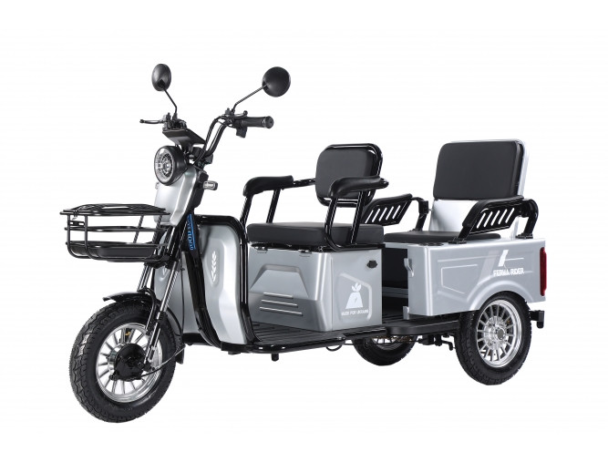 Триколісний електроскутер Ferma Rider 2000 W 72V (Сірий)