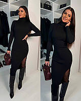 Теплое платье гольф, Тканина: ангора рубчик Размеры: 42-44, 46-48