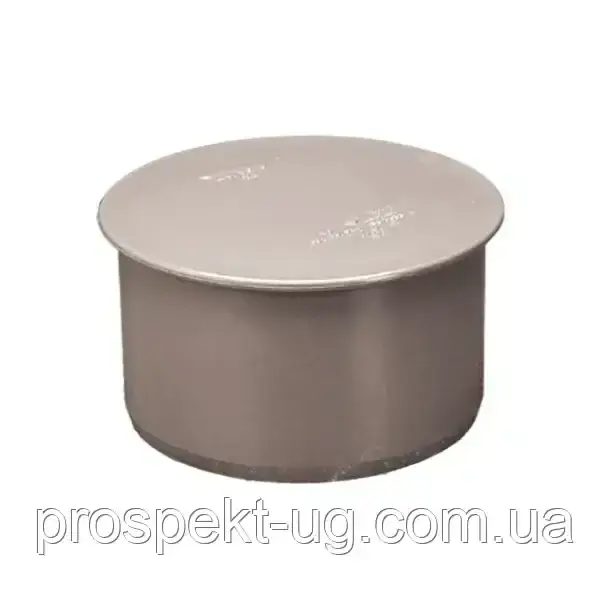 Заглушка поліпропіленова 110 мм для внутрішньої каналізації (пробка), фото 1