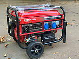 Генератор Honda 3.5 кВт з мідною обмоткою (на колесах) автозапуск, фото 4