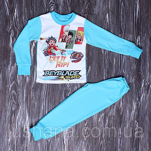 Дитяча трикотажна піжама на хлопчика р.104, Beyblade, фото 1