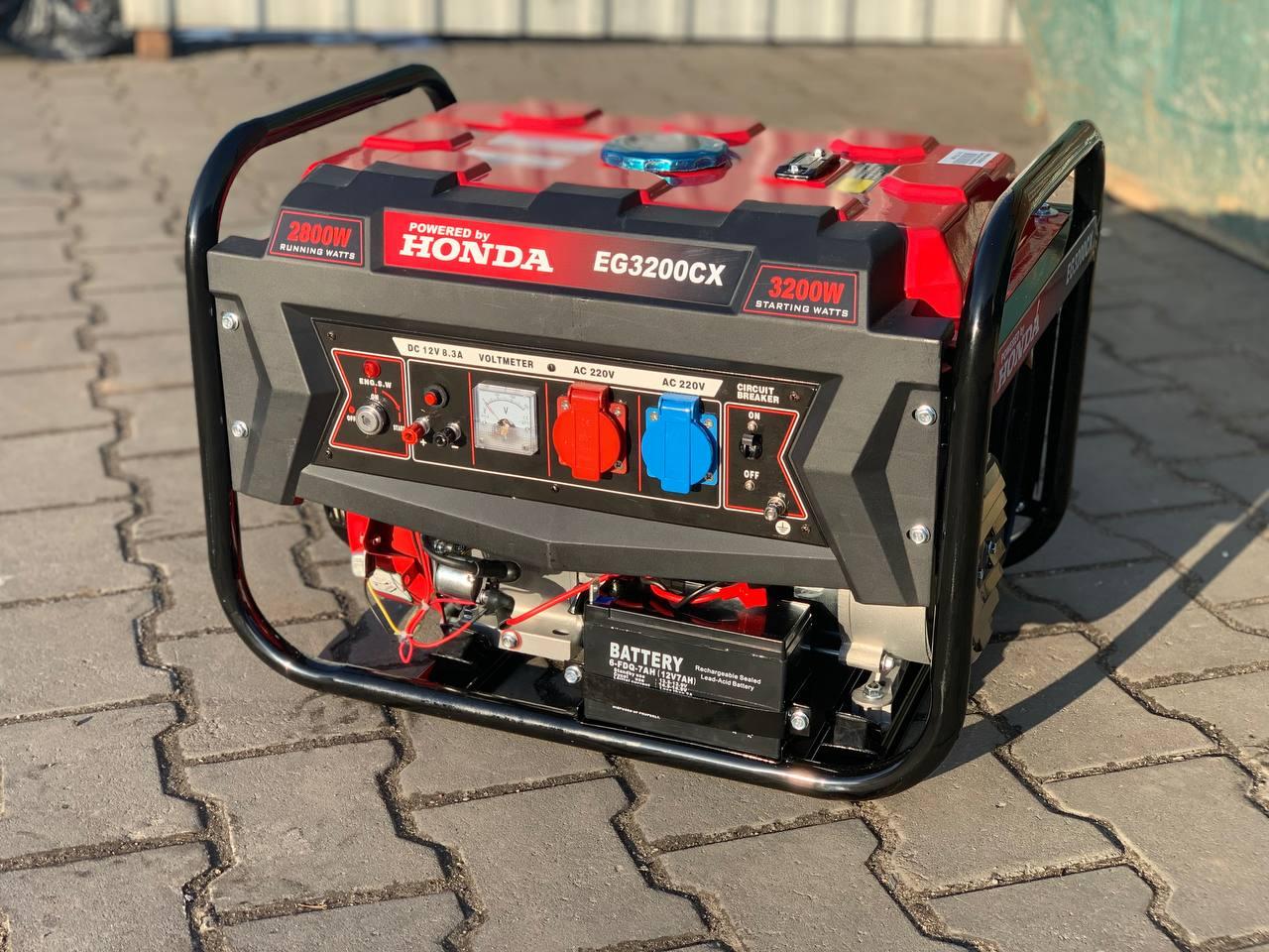 Генератор газ-бензиновий, мультипаливний, Honda EG3200CX (3.2 кВт) з автоматичним стартом, фото 1