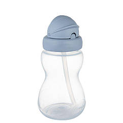Бідончик Canpol babies зі складною силіконовою трубочкою,  синій 270 мл 56/109
