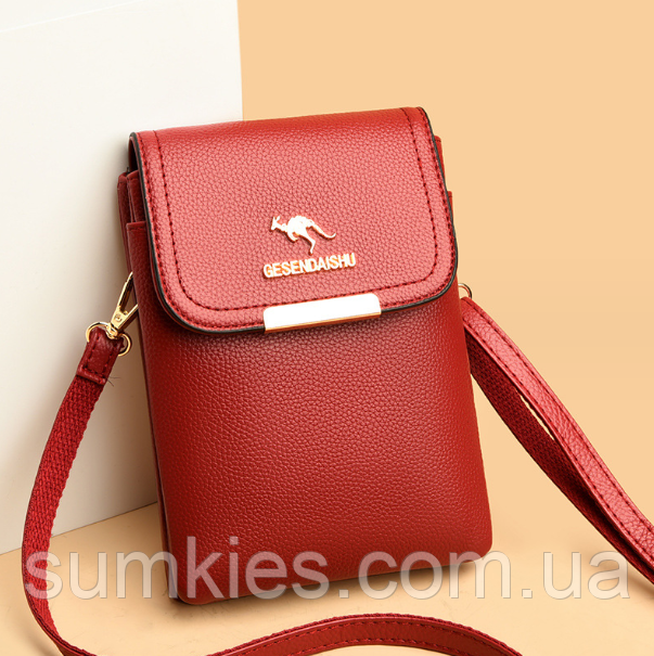 Жіноча міні сумочка клатч Кенгуру, маленька сумка для дівчат, модний жіночий гаманець-клатч, фото 1