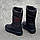 Дутики жіночі зимові чорні чоботи на широку ногу (Код: 3485), фото 3