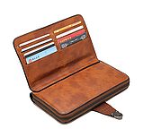 Чоловічий клатч барсетка Jeep, великий гаманець клатч Джип, фото 9