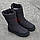 Дутики жіночі зимові чорні чоботи на широку ногу (Код: 3485), фото 8
