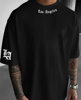 Чоловіча футболка Los Angeles XL Black, фото 2
