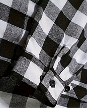 Чоловіча зимова куртка-сорочка з капюшоном у клітинку, фото 4