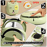 Складаний дорожній горщик для дітей до 50 кг Портативний складаний туалет переносний дорожній горщик Just Baby, фото 6