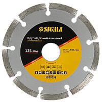 Диск алмазний, 125 мм, сегмент, "Sigma"(1922031)