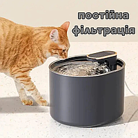 Розумна поїлка для хатніх тварин із фільтром, Миска електрична поїлка для собак і котів, поїльник з циркуляцією води