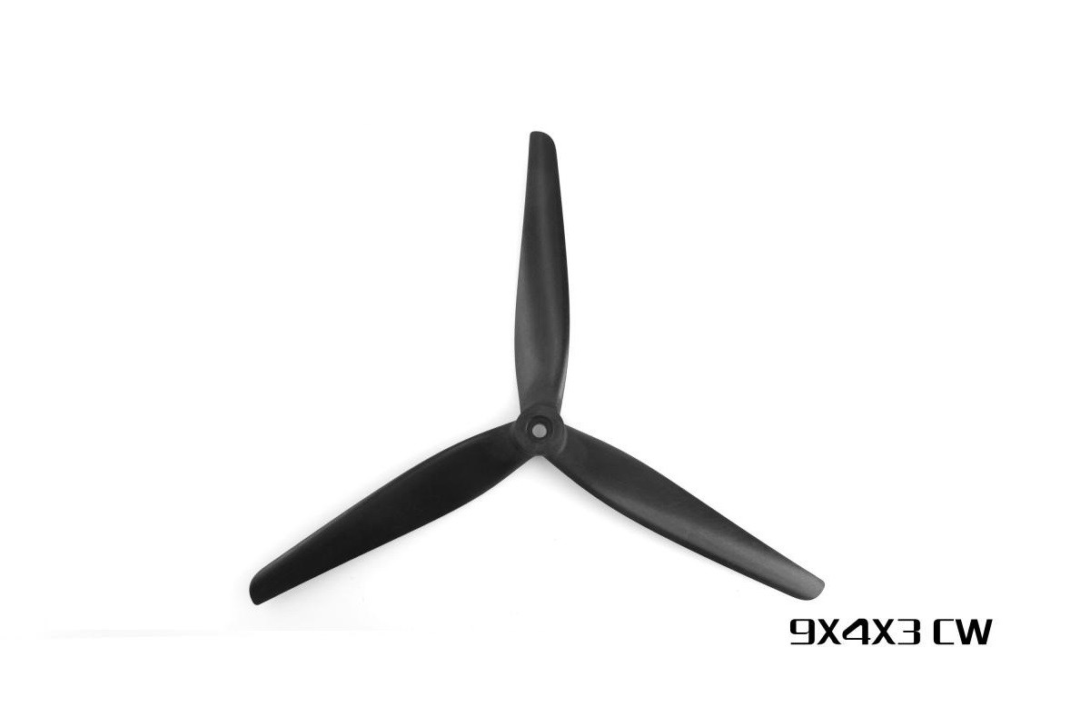 Комплект пропелерів HQProp MacroQuad 9X4X3 (2CW+2CCW) Black-Glass Fiber Reinforced Nylon