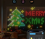 Гірлянда-штора Smart SFK-07 APP Bluetooth USB 10116, 2х2 м, з пультом ДК, різнобарвна, фото 4