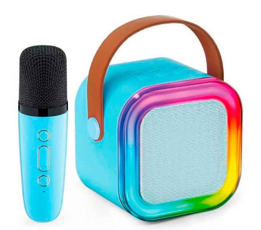 Колонка портативна Bluetooth K12, з мікрофоном, синя 8918