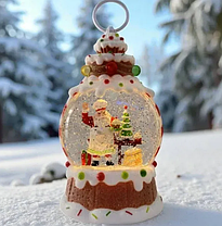 Нічник новорічний Кекс XMAS WDL-25015A 10106, санта, фото 2