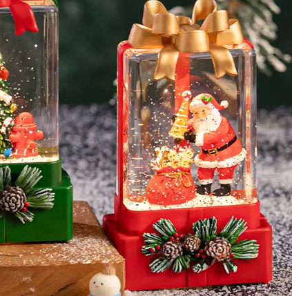 Нічник новорічний Подарунок XMAS WDL-25010A 10104, санта, фото 2