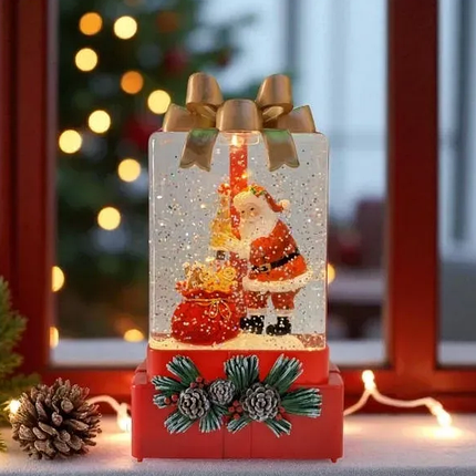 Нічник новорічний Подарунок XMAS WDL-25010A 10104, санта, фото 3