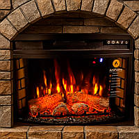 Електрокамін з пультом управління Електрокамін зі звуком вогню Камін електричний з підсвічуванням і обігрівом