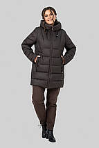 Модний зимовий пуховик Софія р-ри 50-60, фото 4