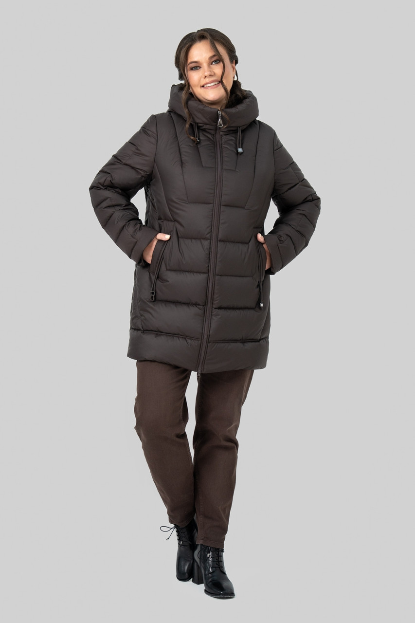 Жіночий пуховик прямого крою Софія р-ри 50-60