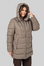 Жіночий пуховик прямого крою Софія р-ри 50-60, фото 5