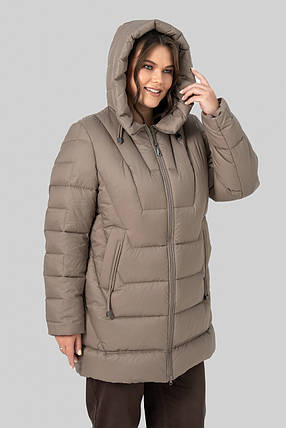 Модний зимовий пуховик Софія р-ри 50-60, фото 1