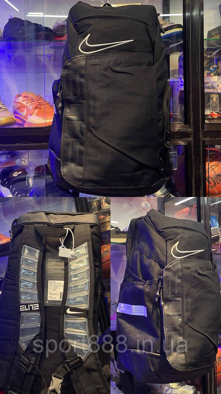 Рюкзак чорний Nike Elite Pro ALL BLACK  баскетбольний водонепроникний спортивний, фото 1