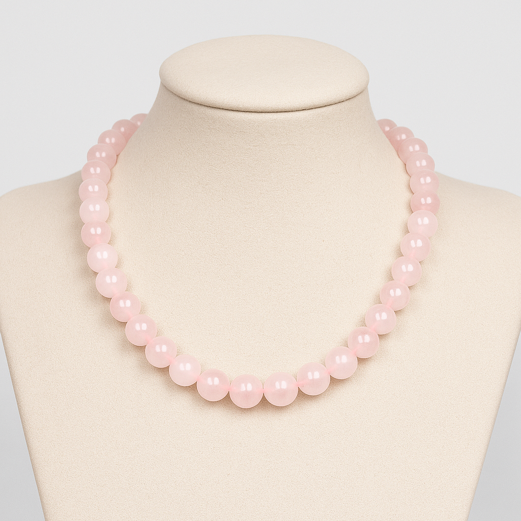 Рожевий кварц Ø8 намисто, 0612ОР, фото 1