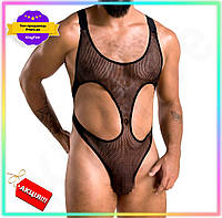 KI Мужское сетчатое боди Passion GET ONE 040 Leon XXL/XXXL черное эротическое белье для мужчин сексуал FIR41_R