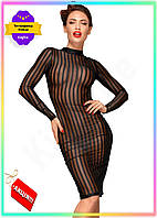 KI Платье с мокрым эффектом GET ONE Noir Handmade эластичное тюлевое платье для соблазнительного образ FIR41_R