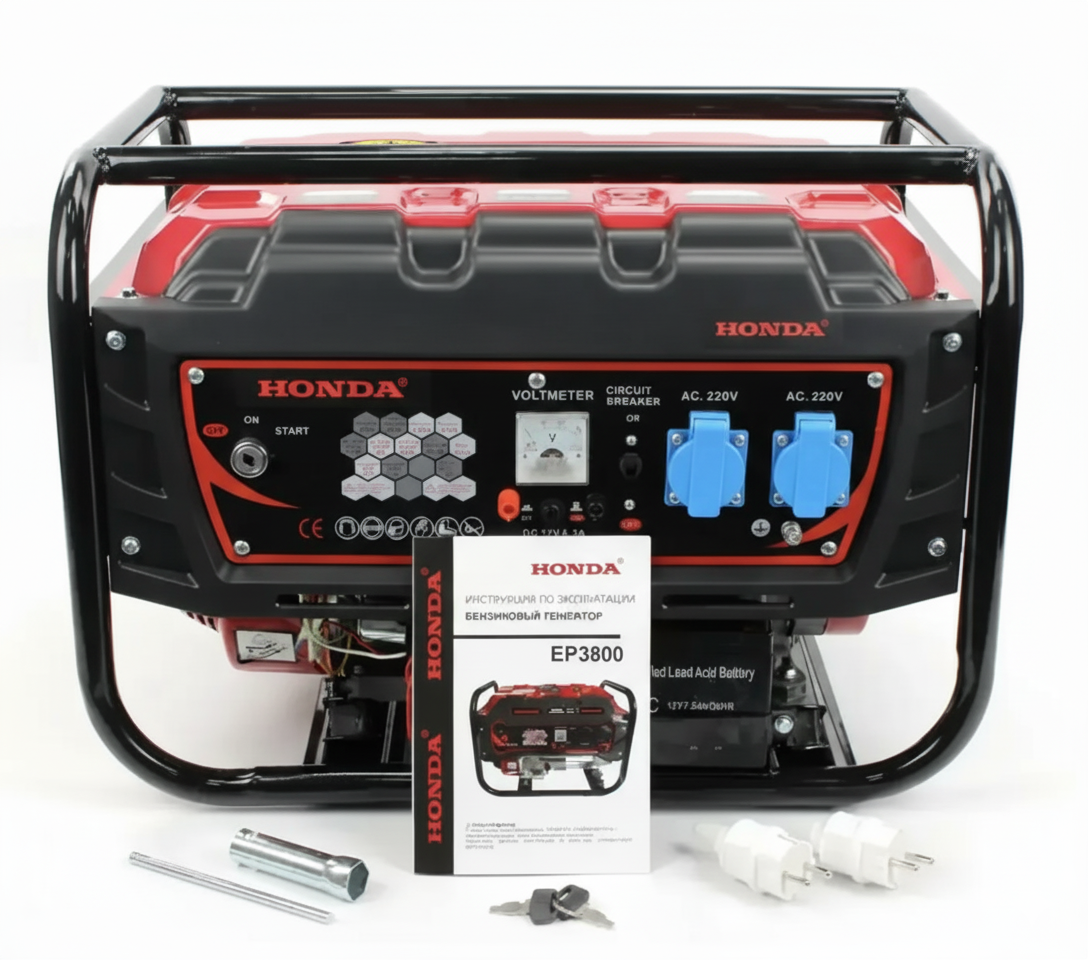 Генератор для будинку HONDA EP3800 3.8 кВт електростартер, фото 1
