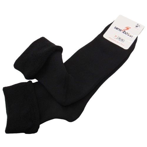 Теплі шкарпетки з махрою без гумки Вжена bossi 31 чорні (45-46), фото 1