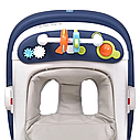 Ходунки дитячі BAMBI Baby Walker M 5032L-4 зі світловими ефектами, шкіряне сидіння Синій, фото 4