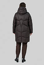 Зимове пальто-пуховик прямого силуету Мілорі, розміри 50-60, фото 3