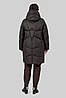 Зимове пальто-пуховик прямого силуету Мілорі, розміри 50-60, фото 8
