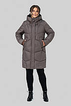 Зимове пальто-пуховик прямого силуету Мілорі, розміри 50-60, фото 5