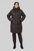 Зимове пальто-пуховик прямого силуету Мілорі, розміри 50-60, фото 2