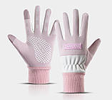 Теплі жіночі рукавички сенсорний з композитної тканини та флісу оптом, фото 3